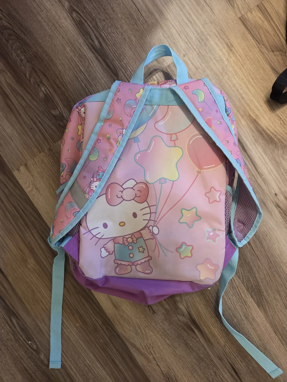 Hello Kitty Pink & Purple Kids Backpack with Glitter Stars